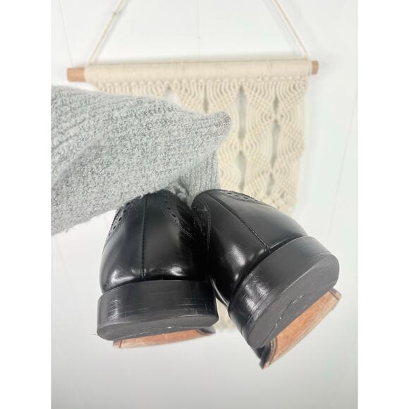 Allen Edmonds McAllister Black Leather Oxford Wingtip Dress Shoes Mens Size 14 - Picture 7 of 9